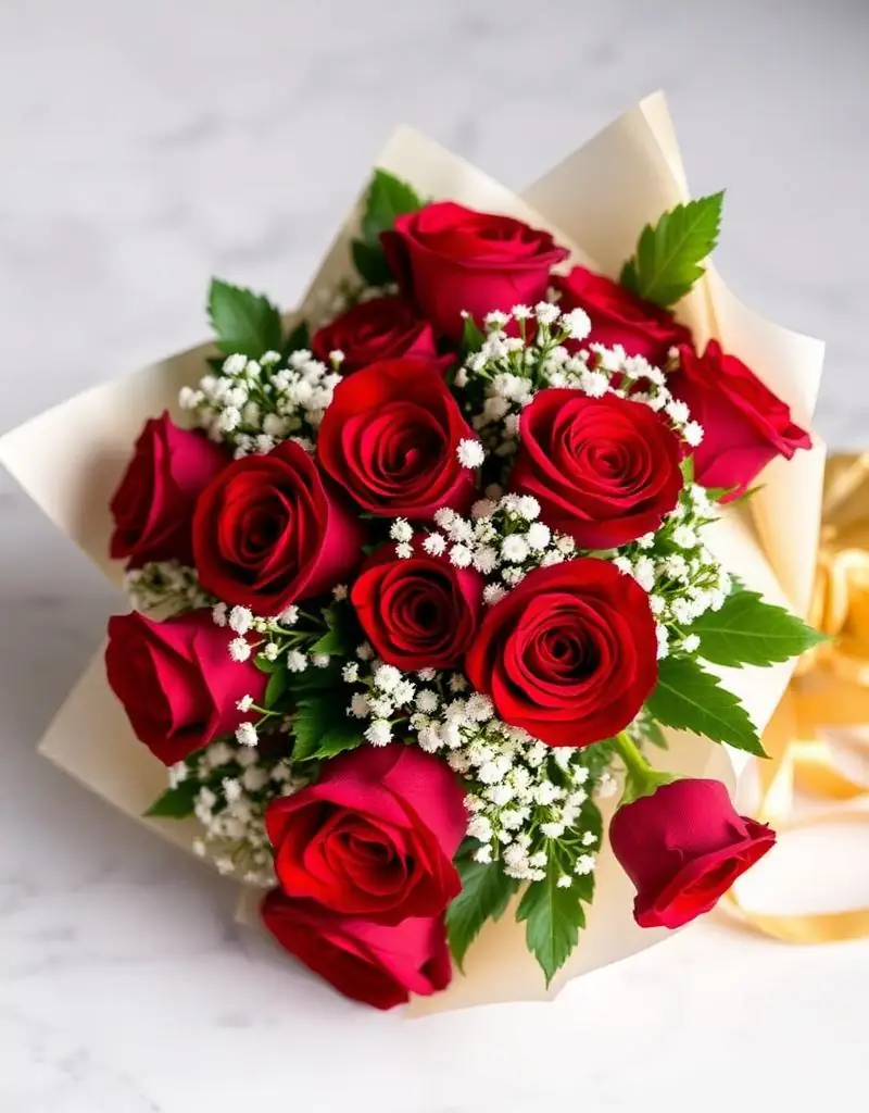 10 Red Roses